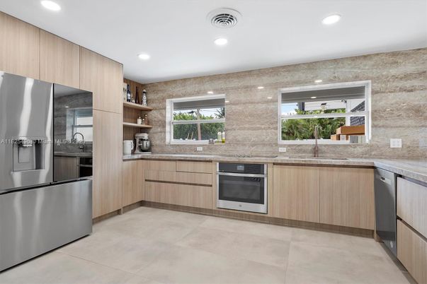 Interior, Kitchen, Recessed Lighting, Stainless Steel Appliances