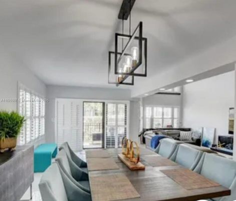 Dining room, Interior, Living room, Pendant Lights, Recessed Lighting