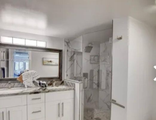 Bathroom, Glass Shower, Interior, Marble Walls
