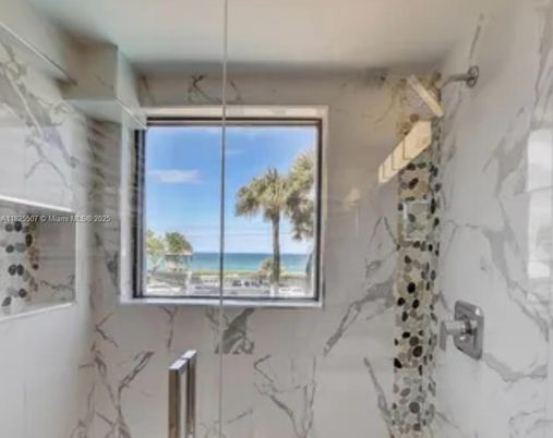 Bathroom, Interior, Marble Walls, Water