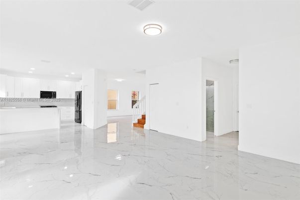 Interior, Kitchen, Marble, Recessed Lighting