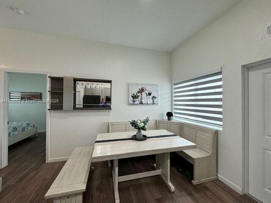 Dining room, Interior, Wood Texture Flooring