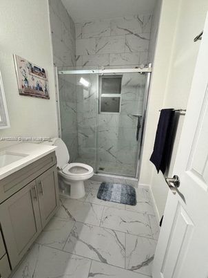 Bathroom, Glass Shower, Interior, Marble, Marble Walls