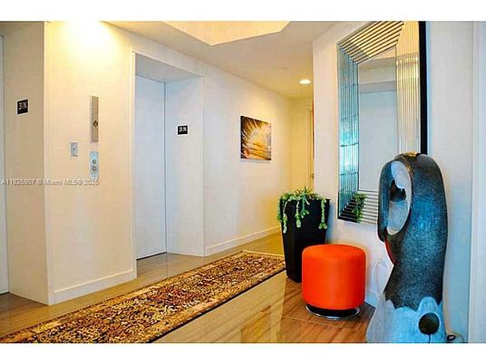 Elevator, Interior, Recessed Lighting, Wood Texture Flooring