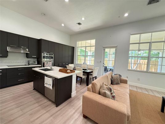 Interior, Kitchen, Wood Texture Flooring
