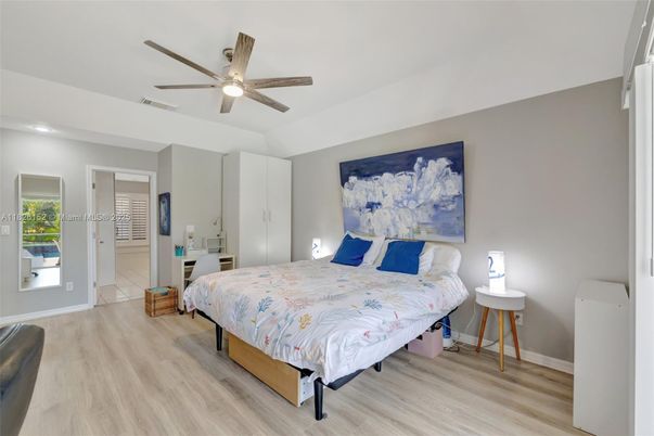 Bedroom, Interior, Wood Texture Flooring