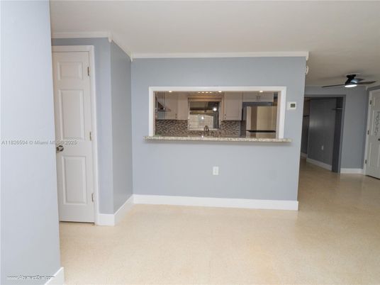 Empty room, Interior, Kitchen, Stainless Steel Appliances