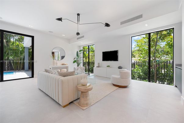 Interior, Living room, Recessed Lighting
