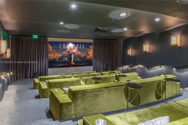 Interior, Projection Screen, Recessed Lighting, Theatre Room