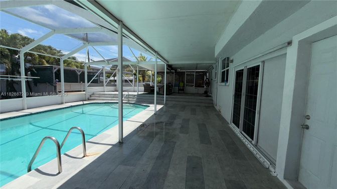 Glass Ceilings, Interior, Pool, Sun Room, Wood Texture Flooring