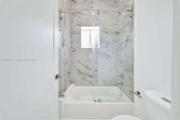 Bathroom, Glass Shower, Interior, Marble Walls