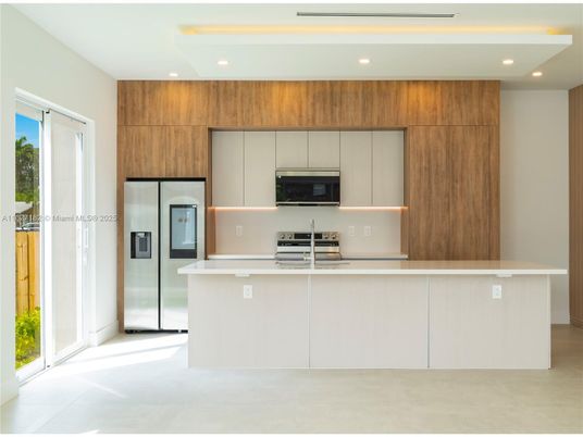 Interior, Kitchen, Recessed Lighting, Stainless Steel Appliances