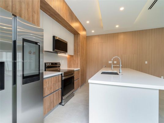 Interior, Kitchen, Recessed Lighting, Stainless Steel Appliances