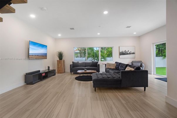 Interior, Living room, Recessed Lighting