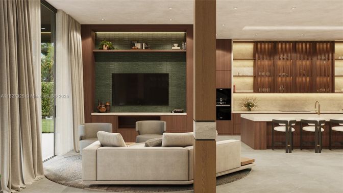 Interior, Living room, Recessed Lighting