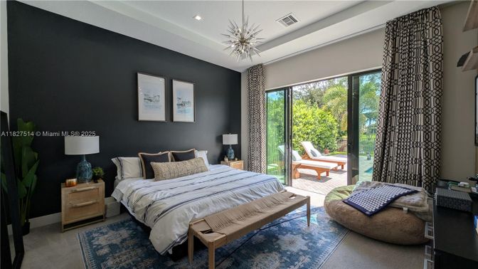 Bedroom, Interior, Recessed Lighting