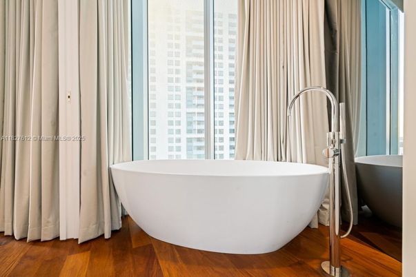 Bathroom, Free Standing Baths, Interior, Wood Texture Flooring