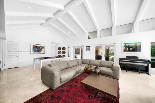 Billiard Table, Game Room, Interior, Living room, Piano, Recessed Lighting