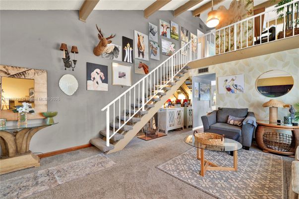 Interior, Living room, Wooden Beams