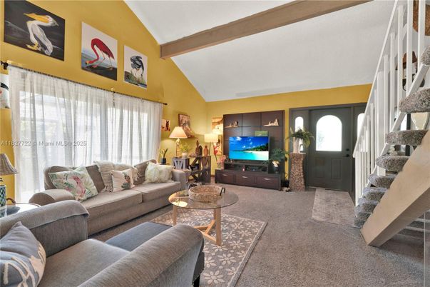 Interior, Living room, Wooden Beams