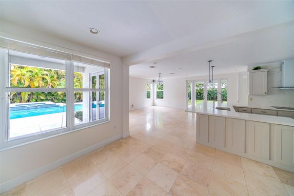 Empty room, Interior, Kitchen, Recessed Lighting