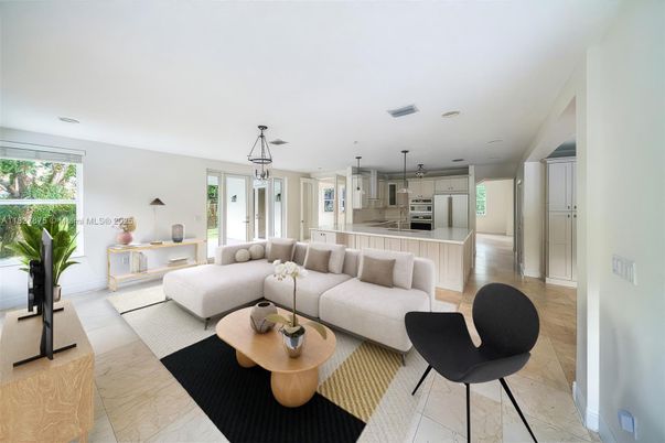 Interior, Kitchen, Living room, Pendant Lights, Recessed Lighting, Stainless Steel Appliances