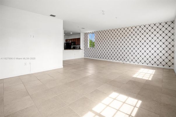 Empty room, Interior, Kitchen, Recessed Lighting