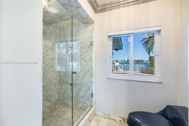 Bathroom, Glass Shower, Interior, Marble, Marble Walls