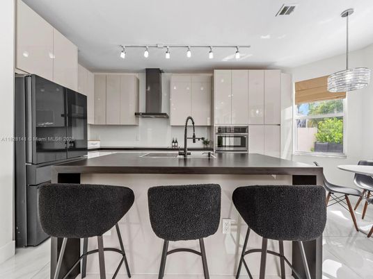 Interior, Kitchen, Pendant Lights, Stainless Steel Appliances