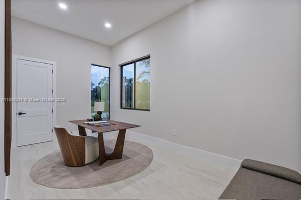 Home Office, Interior, Recessed Lighting