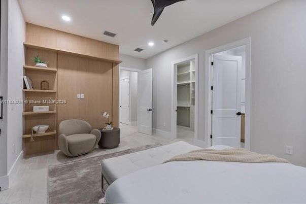 Bedroom, Interior, Recessed Lighting