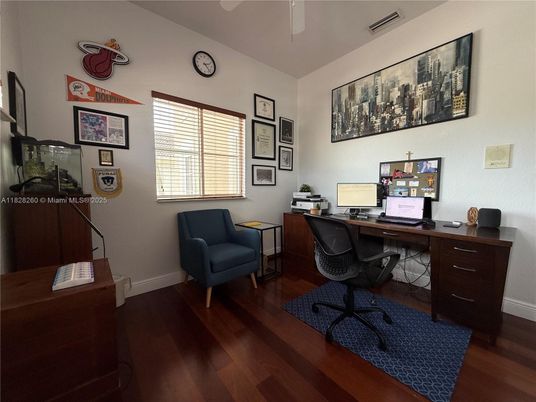 Home Office, Interior, Wood Texture Flooring