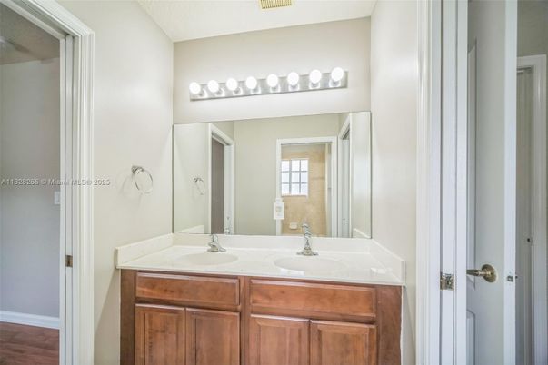 Bathroom, Dual Sink Vanities, Interior, Wood Texture Flooring