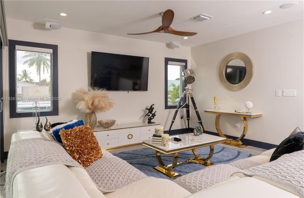 Interior, Living room, Recessed Lighting