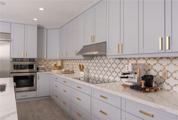Interior, Kitchen, Recessed Lighting, Stainless Steel Appliances