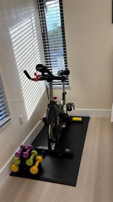 Fitness Equipment, Interior, Wood Texture Flooring