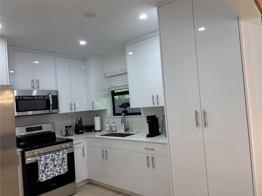 Interior, Kitchen, Recessed Lighting, Stainless Steel Appliances