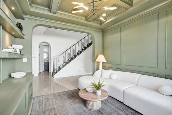 Interior, Living room, Recessed Lighting