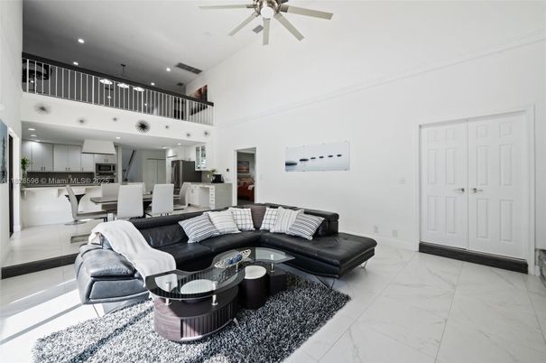 Dining room, Interior, Kitchen, Living room, Marble, Recessed Lighting