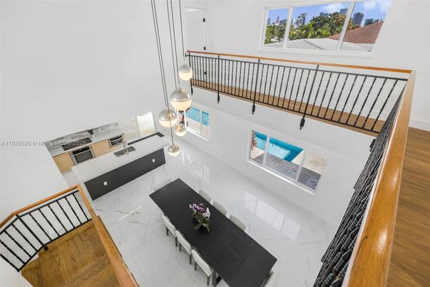 Interior, Living room, Marble, Pendant Lights
