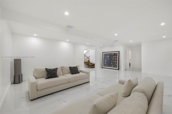 Interior, Living room, Marble, Recessed Lighting