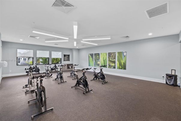 Fitness Equipment, Gym, Interior, Recessed Lighting