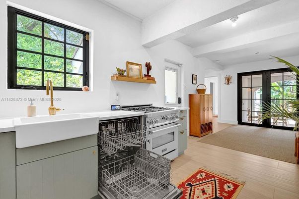 Interior, Kitchen, Wood Texture Flooring