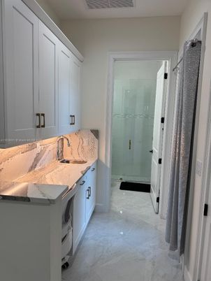 Bathroom, Glass Shower, Interior, Marble
