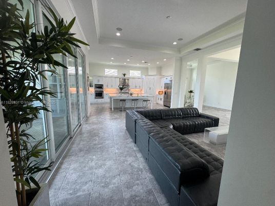 Interior, Kitchen, Living room, Recessed Lighting