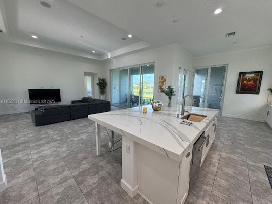 Interior, Kitchen, Living room, Recessed Lighting