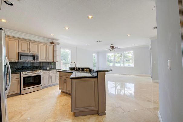 Interior, Kitchen, Recessed Lighting, Stainless Steel Appliances