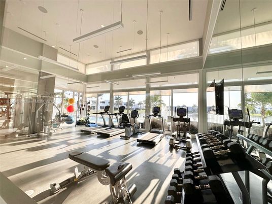 Fitness Equipment, Gym, Interior, Pendant Lights