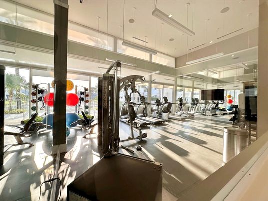 Fitness Equipment, Gym, Interior, Pendant Lights