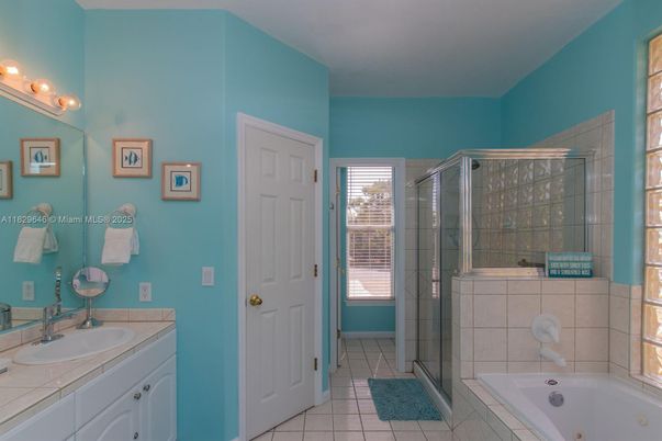 Bathroom, Glass Shower, Interior, Tile Countertops